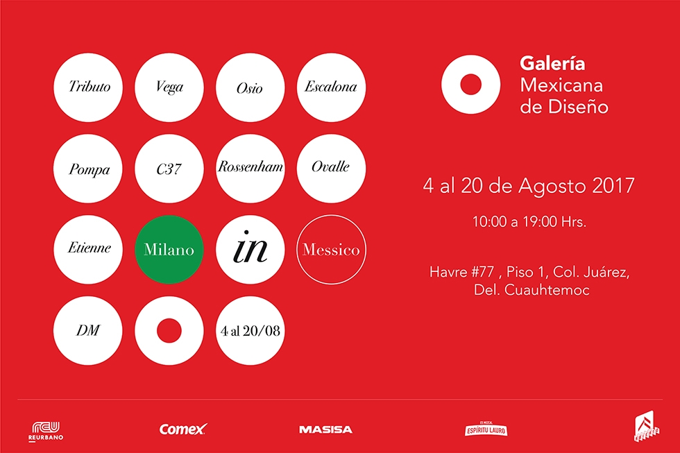 Lee más sobre el artículo Galería Mexicana de Diseño presenta Milano in Messico.
